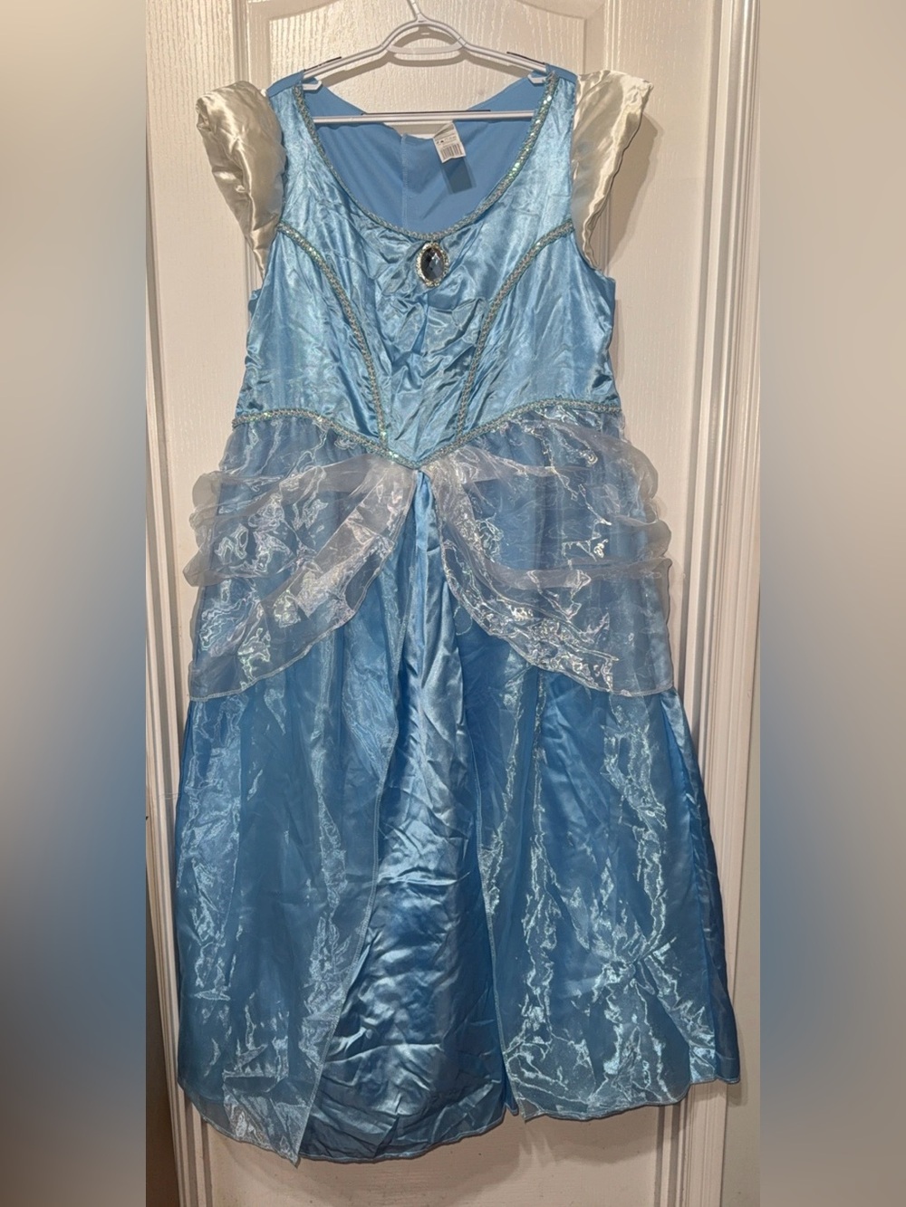 Womenโs Disney Blue Satin Cinderella Princess Dress